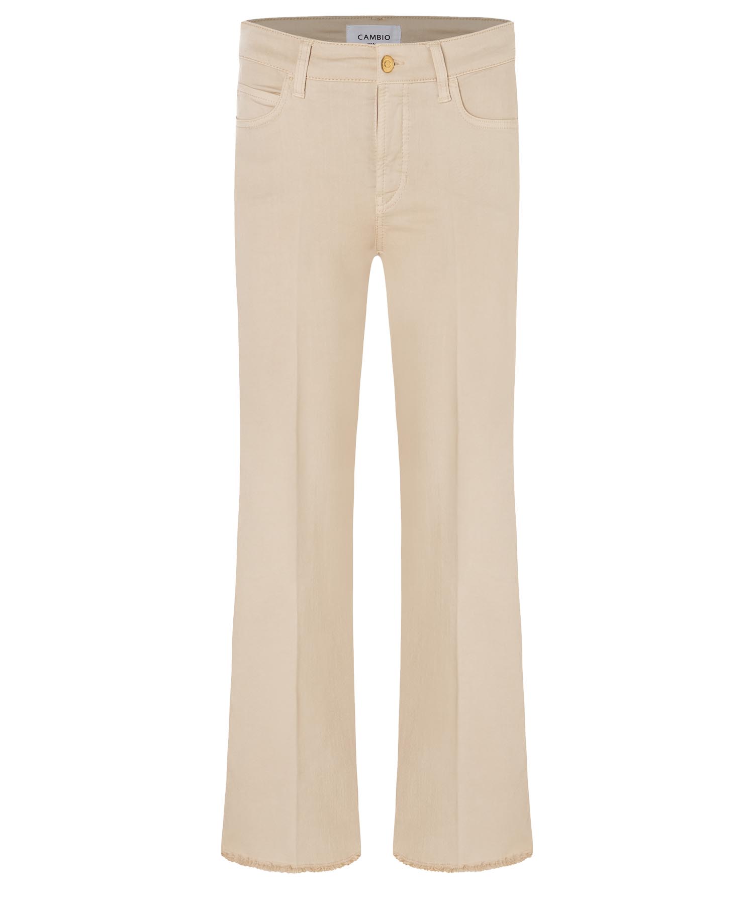 Cambio modern ausgestellte Jeans Francesca in beige