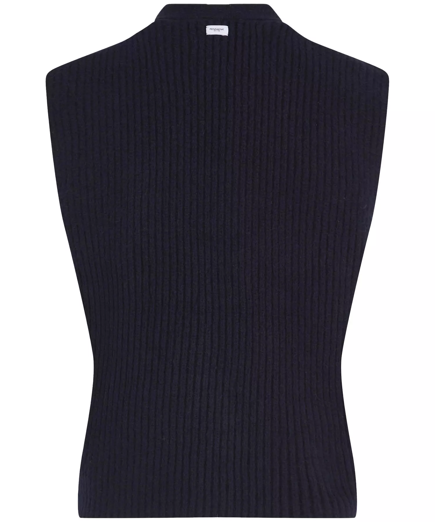 Penn and Ink Strickweste in Rippenstruktur