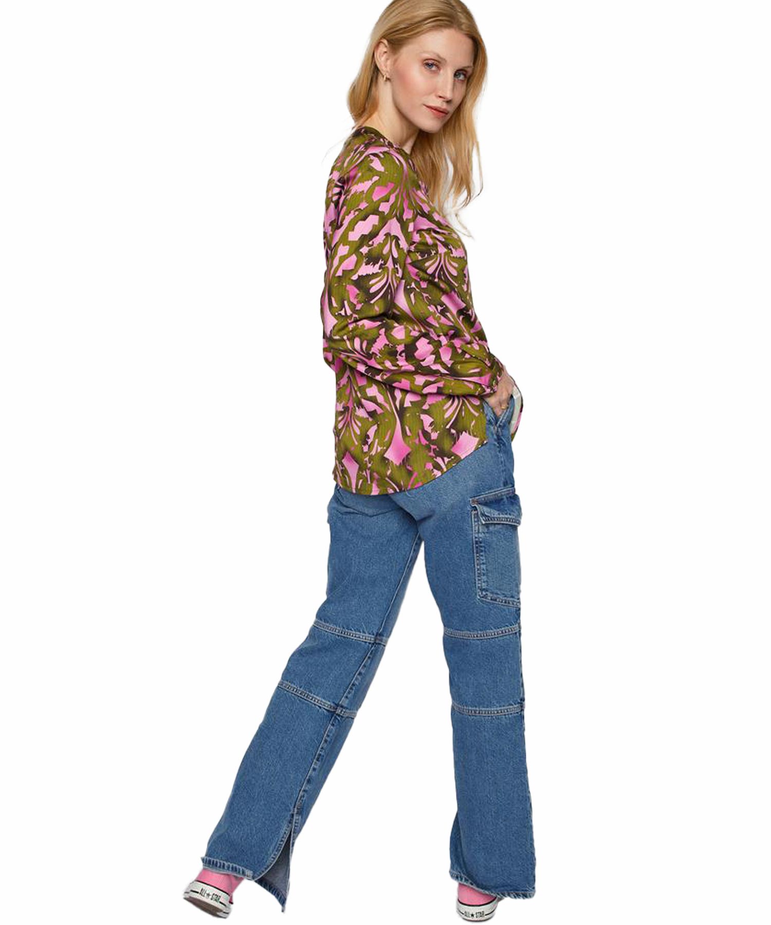 Emily van den Bergh Shirt Bluse im Ornament Print