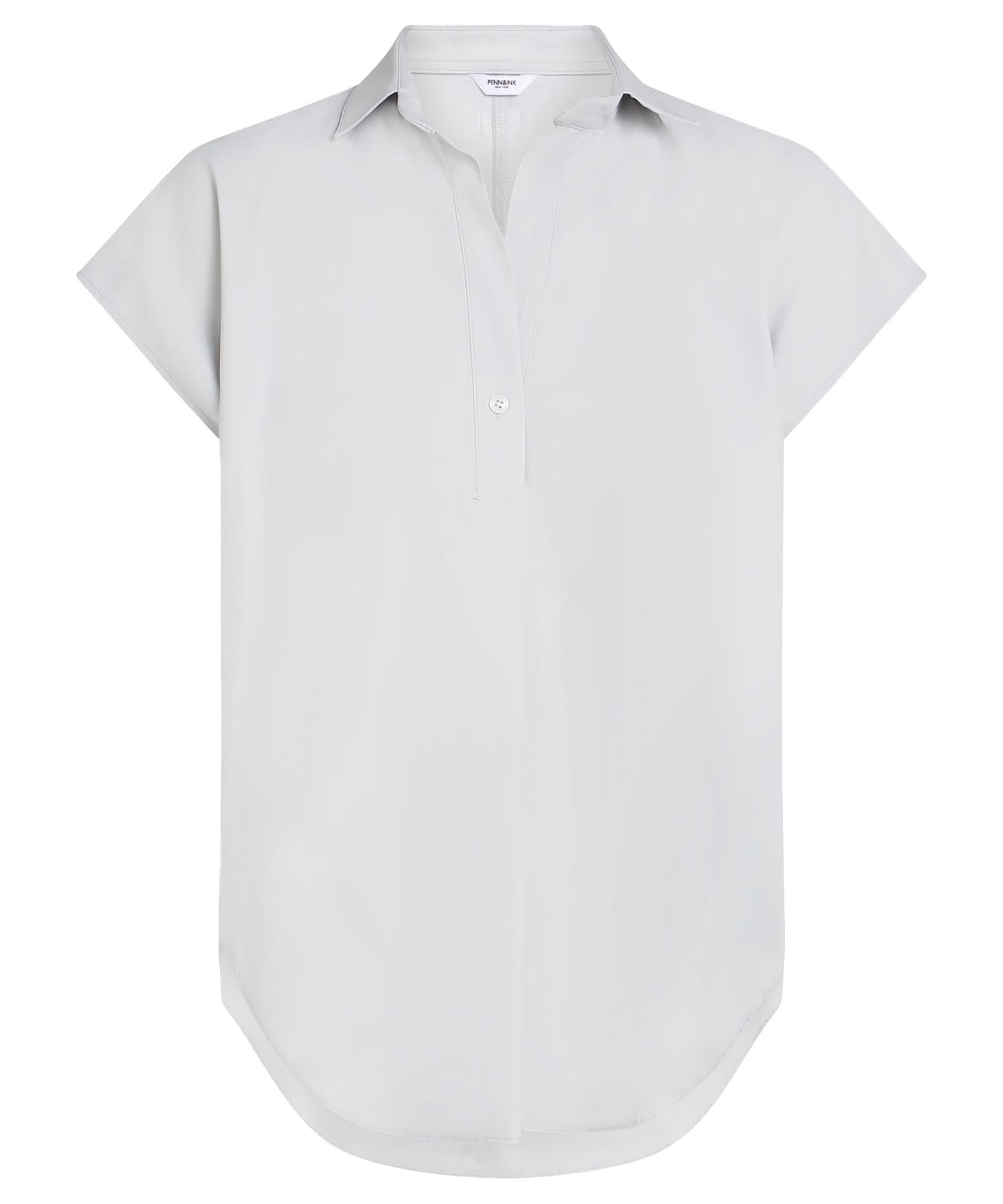 Penn and Ink Shirtbluse aus Reisequalität in weiss