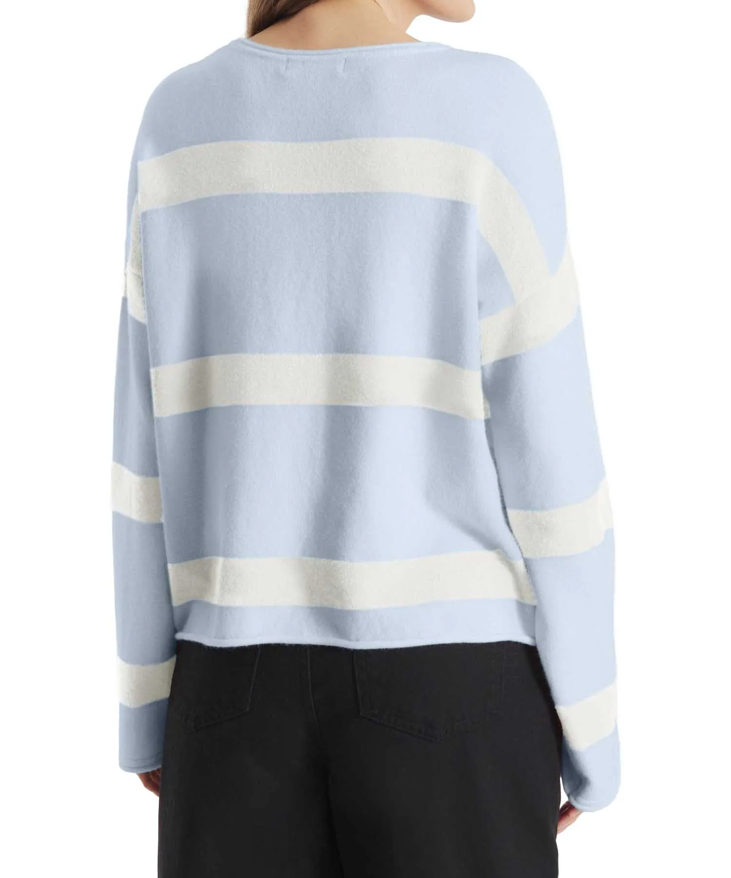 Frieda & Freddies Pullover – Gestreift in Blau