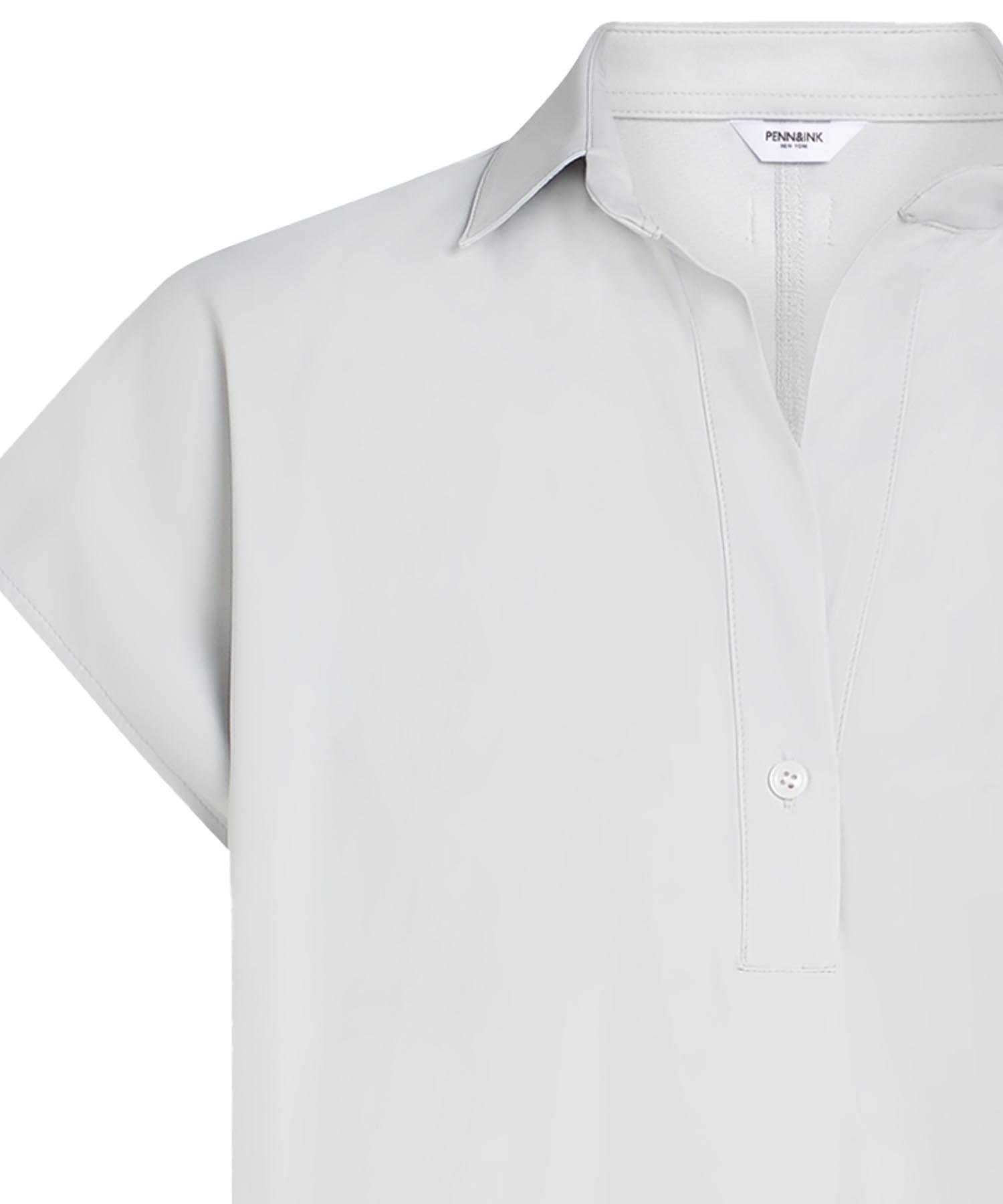 Penn and Ink Shirtbluse aus Reisequalität in weiss