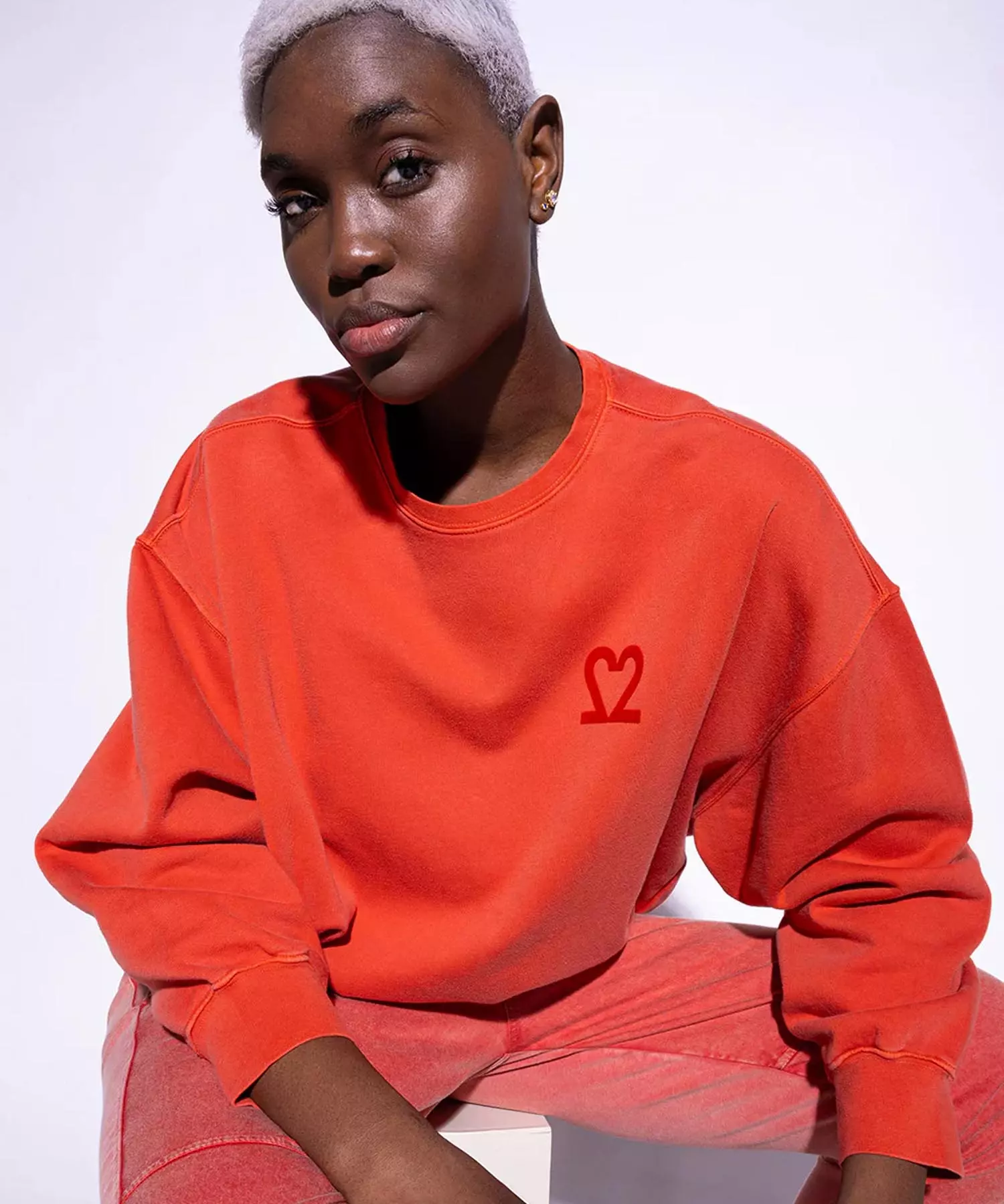 You Too Sweatshirt Tessa aus Baumwolle in rot