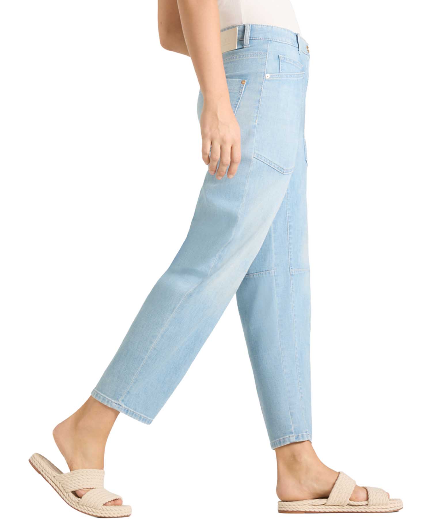 Cambio Barrel Jeans Ocean Cropped in Sunny Bleached | Modehaus Wörmann