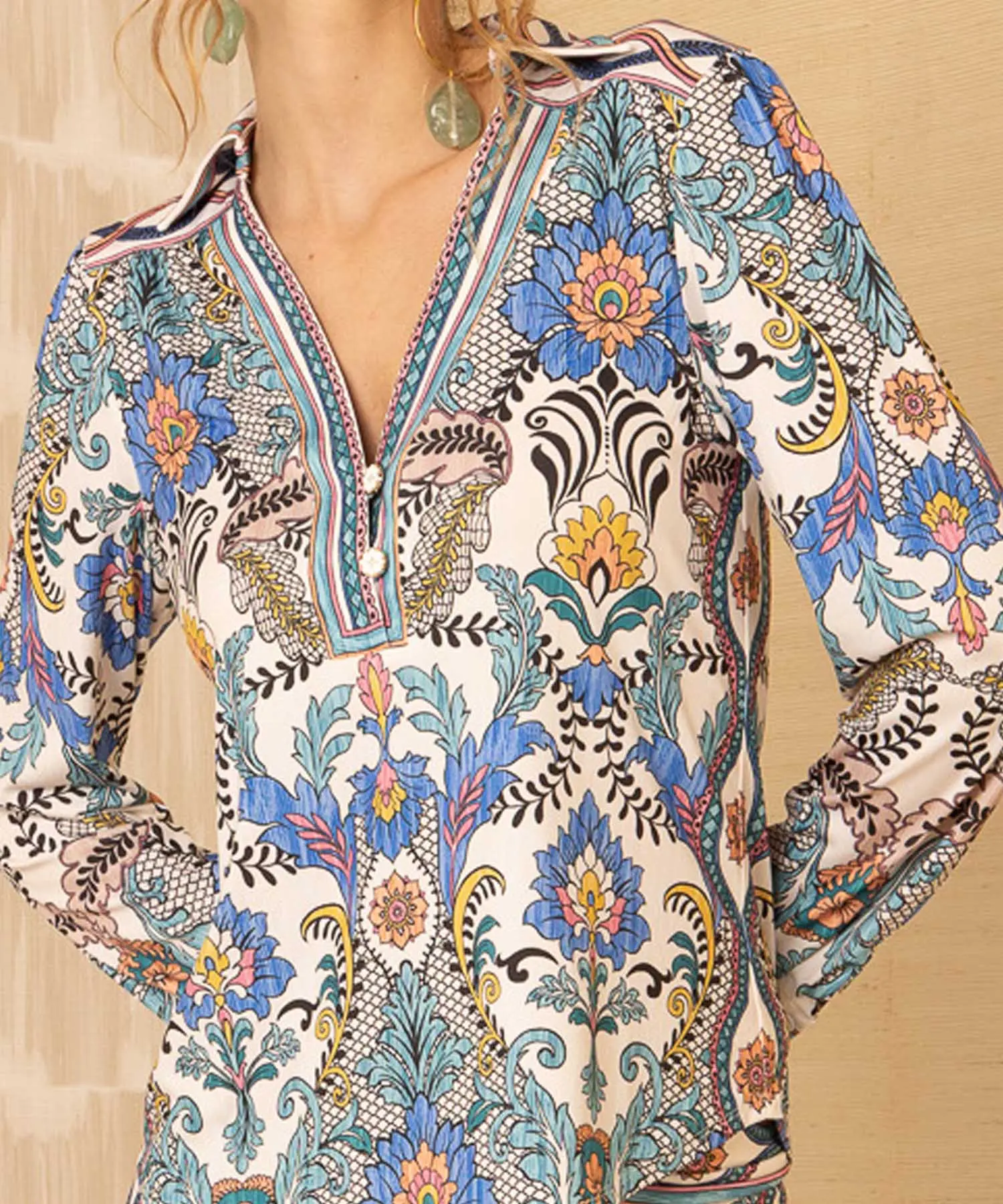 Hale Bob - Bluse Gwen | in Blau-Tönen | Langarm