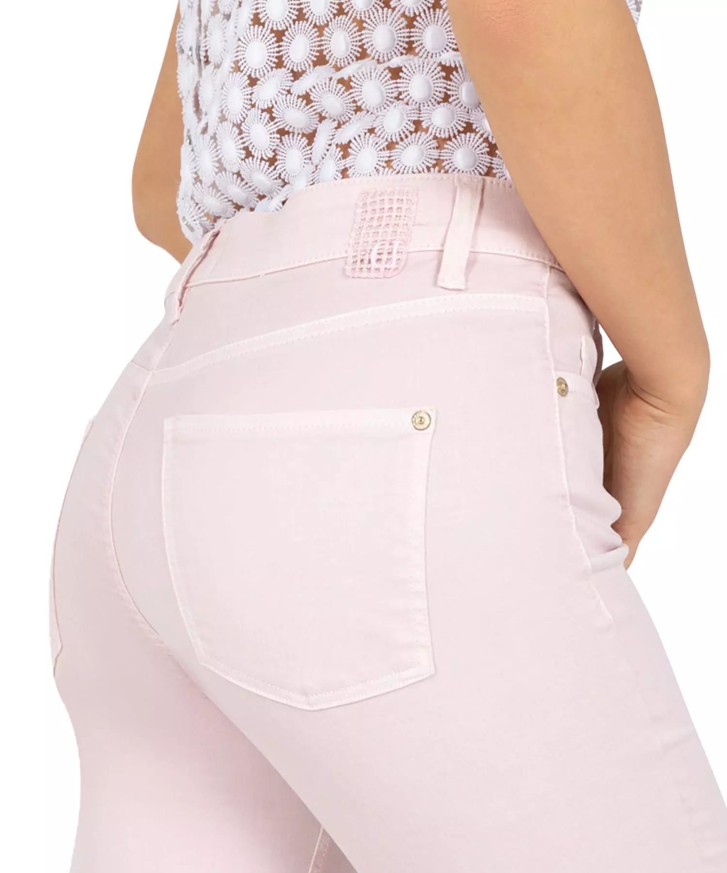 Cambio Jeans Piper short in Pastelltönen