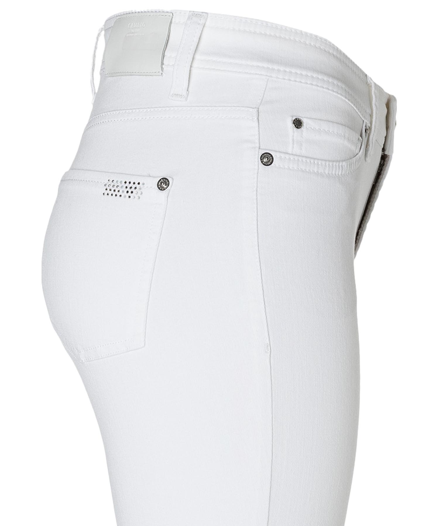 Jeans Piper short in weiss von Cambio