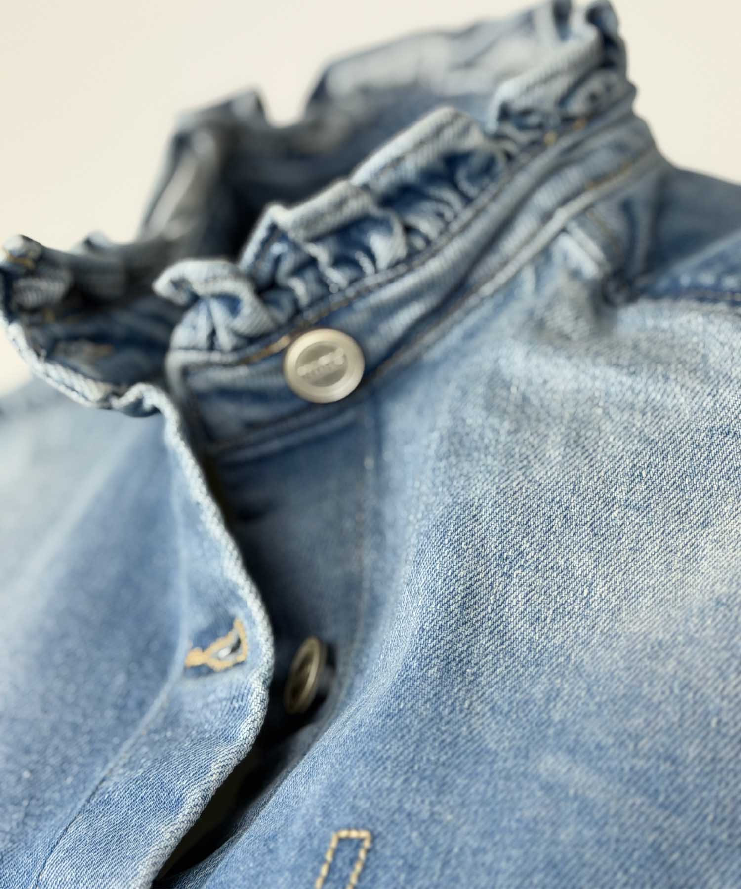 Narli Collection coole Jeansbluse - Overshirt in Blau | Modehaus Wörmann