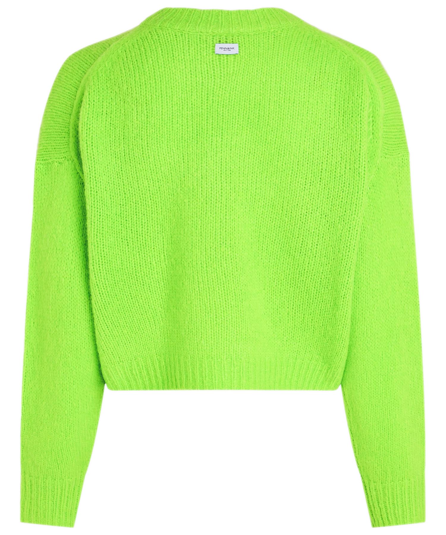 Penn and Ink kurzer Pullover mit V-Ausschnitt