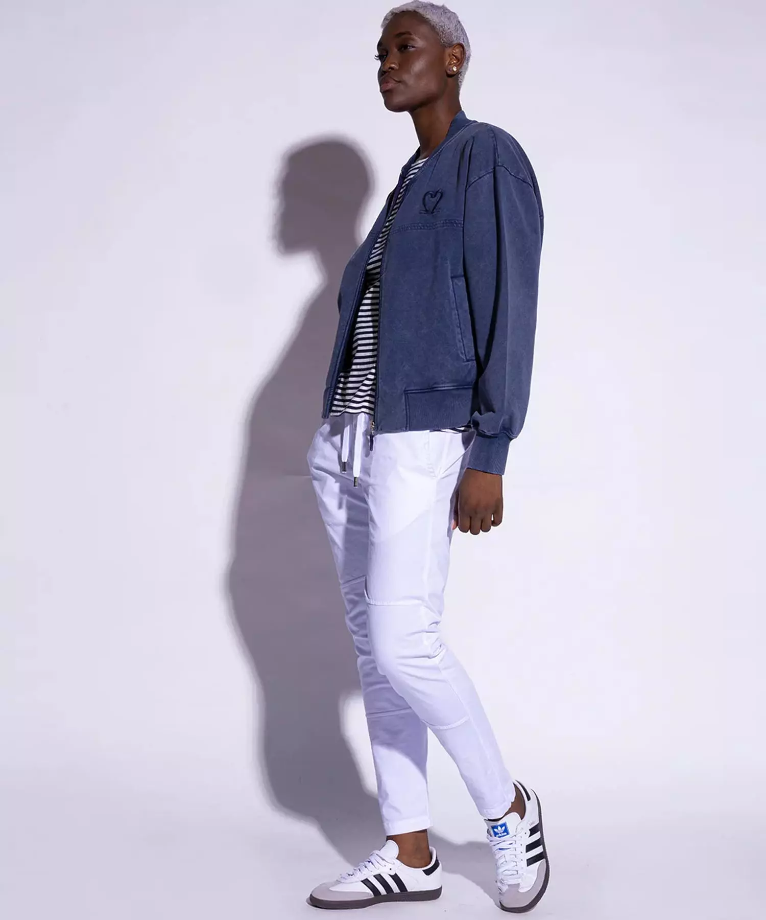 YOU TOO Hose im Materialmix - YOU TWO