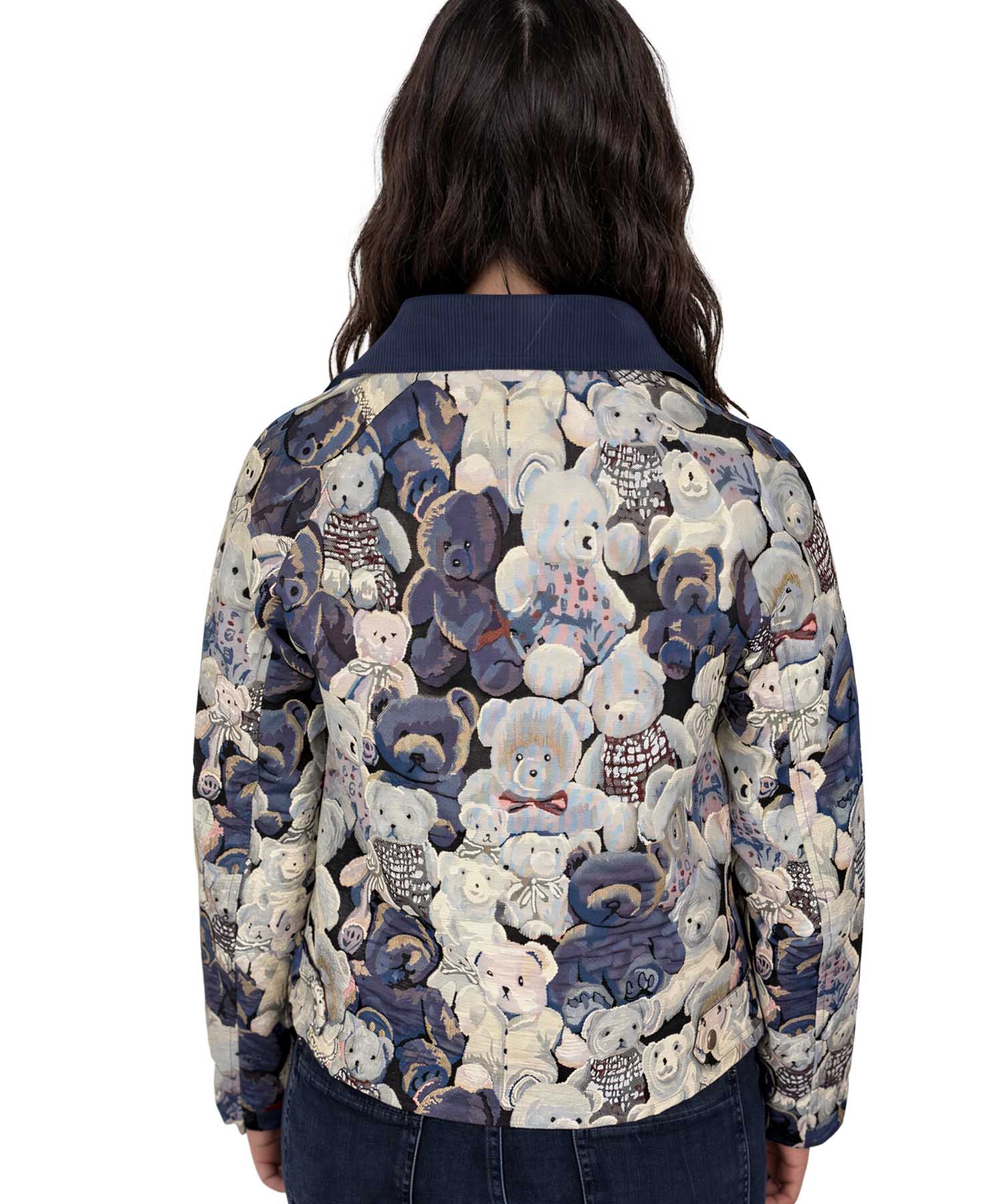 Leo & Ugo Jacquard-Jacke Thaïs mit Bärchen-Motiv | Modehaus Wörmann
