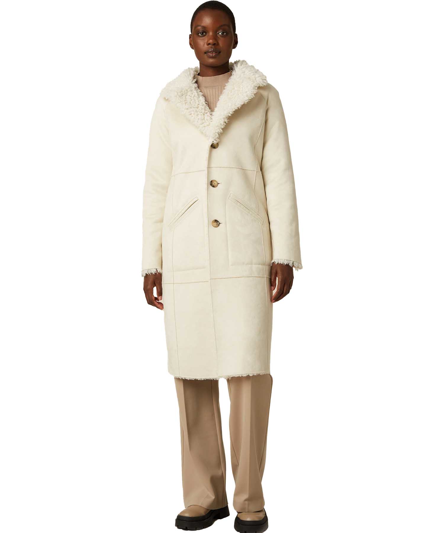 Beaumont Wendemantel aus Webpelz