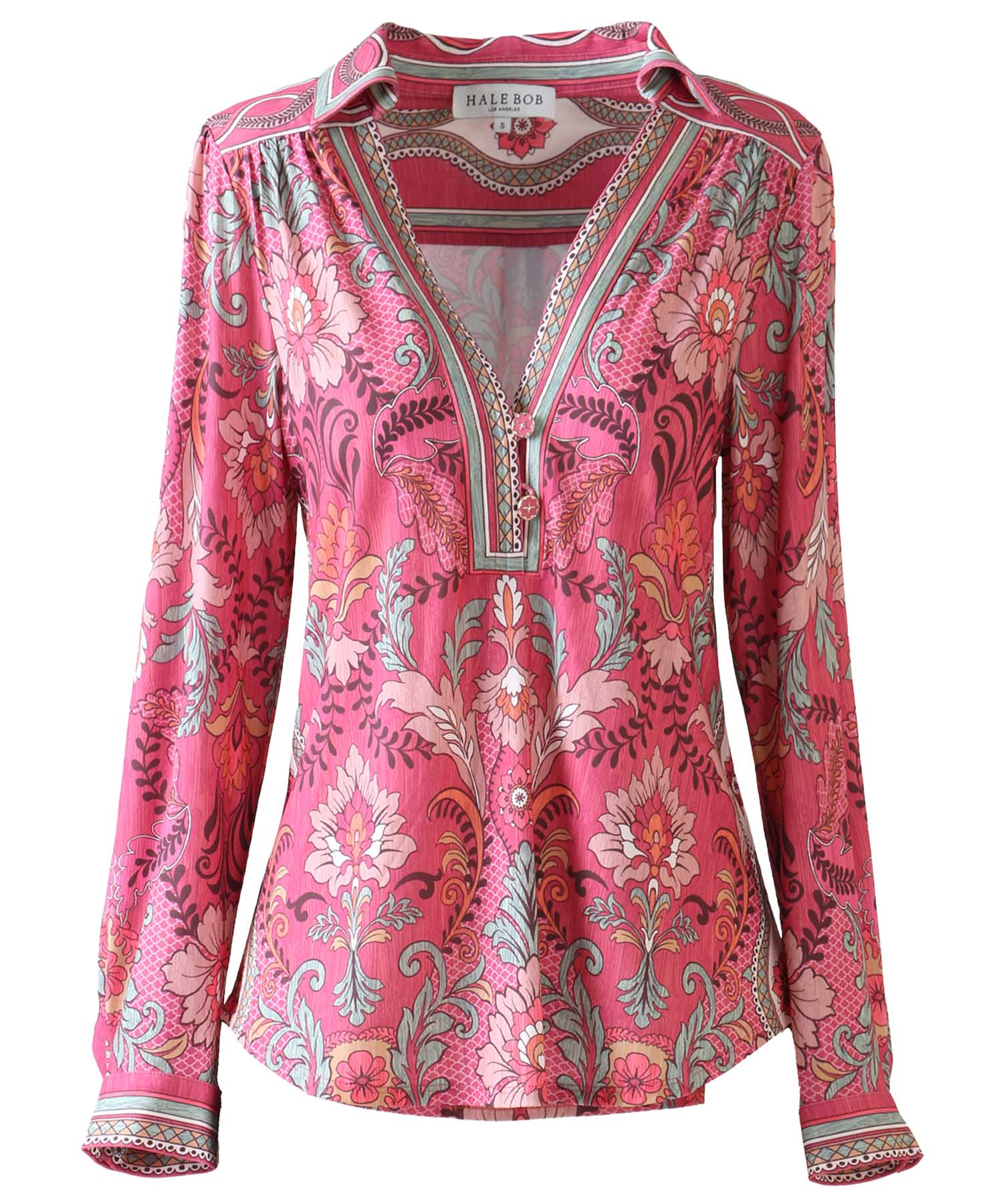 Hale Bob - Bluse Gwen | in Rot-Tönen | Langarm