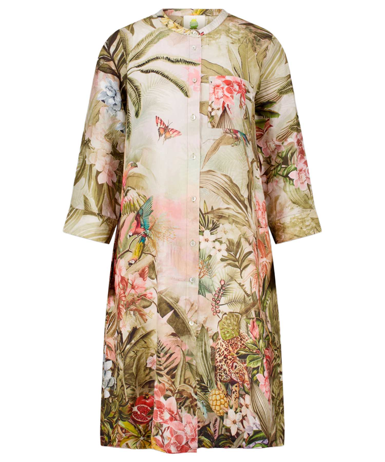 Princess goes Hollywood Leinenkleid | Jungle-Leo-Print Damenkleid