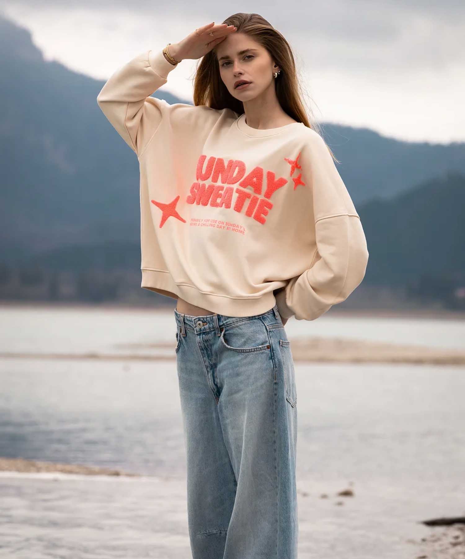 Grace Sweatshirt Sweat Sunday in Creme