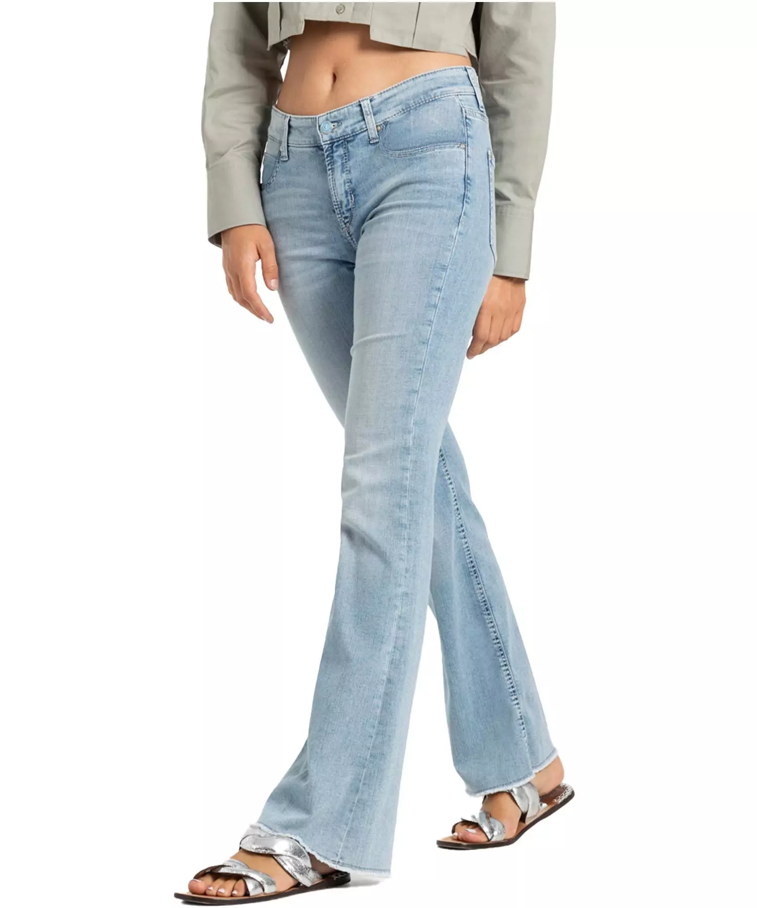 Cambio Jeans Paris |  ausgestellte Jeans für stilvolle Looks in heller Waschung
