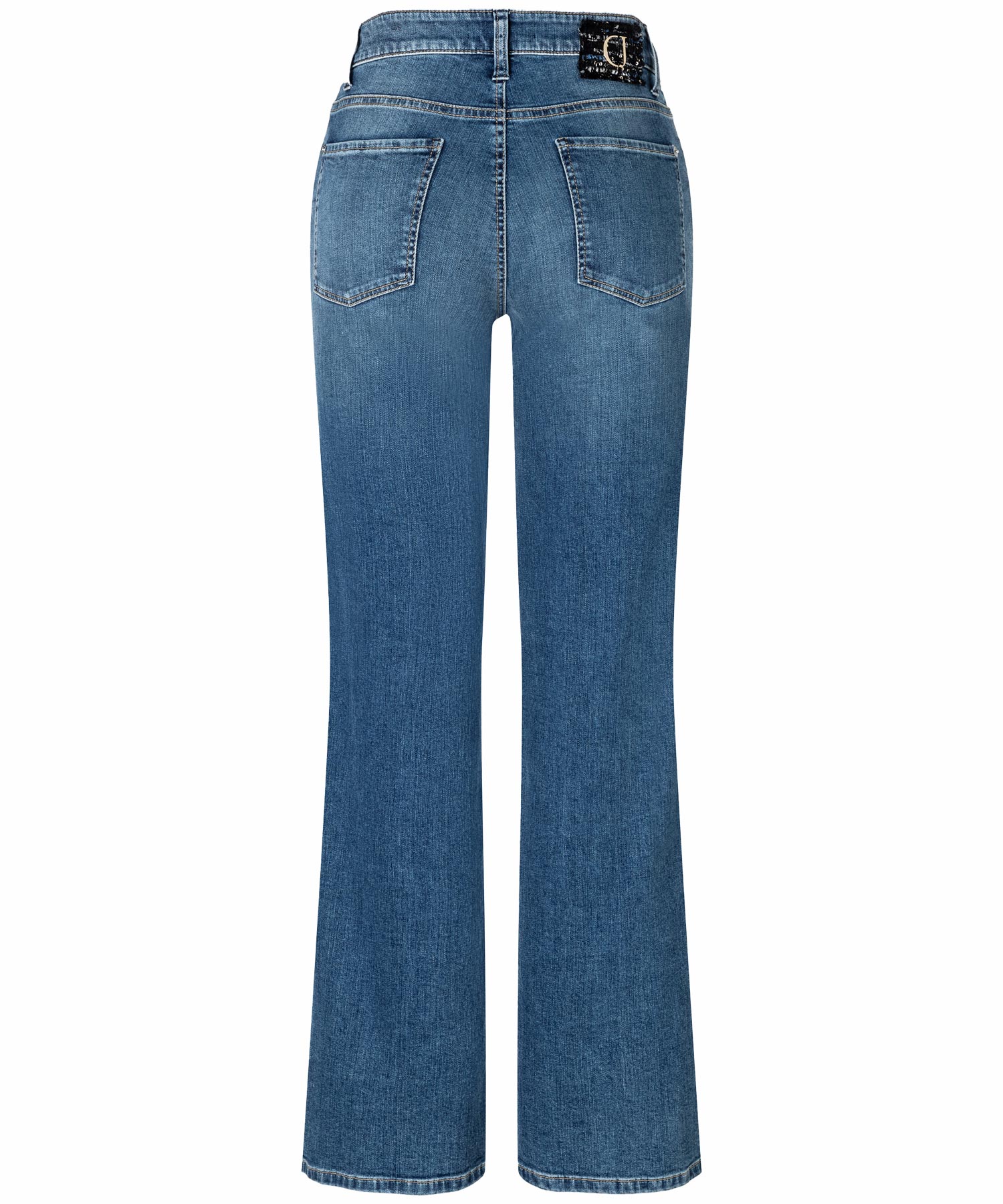 Ausgestellte lange Jeans Aimee von Cambio in blue denim