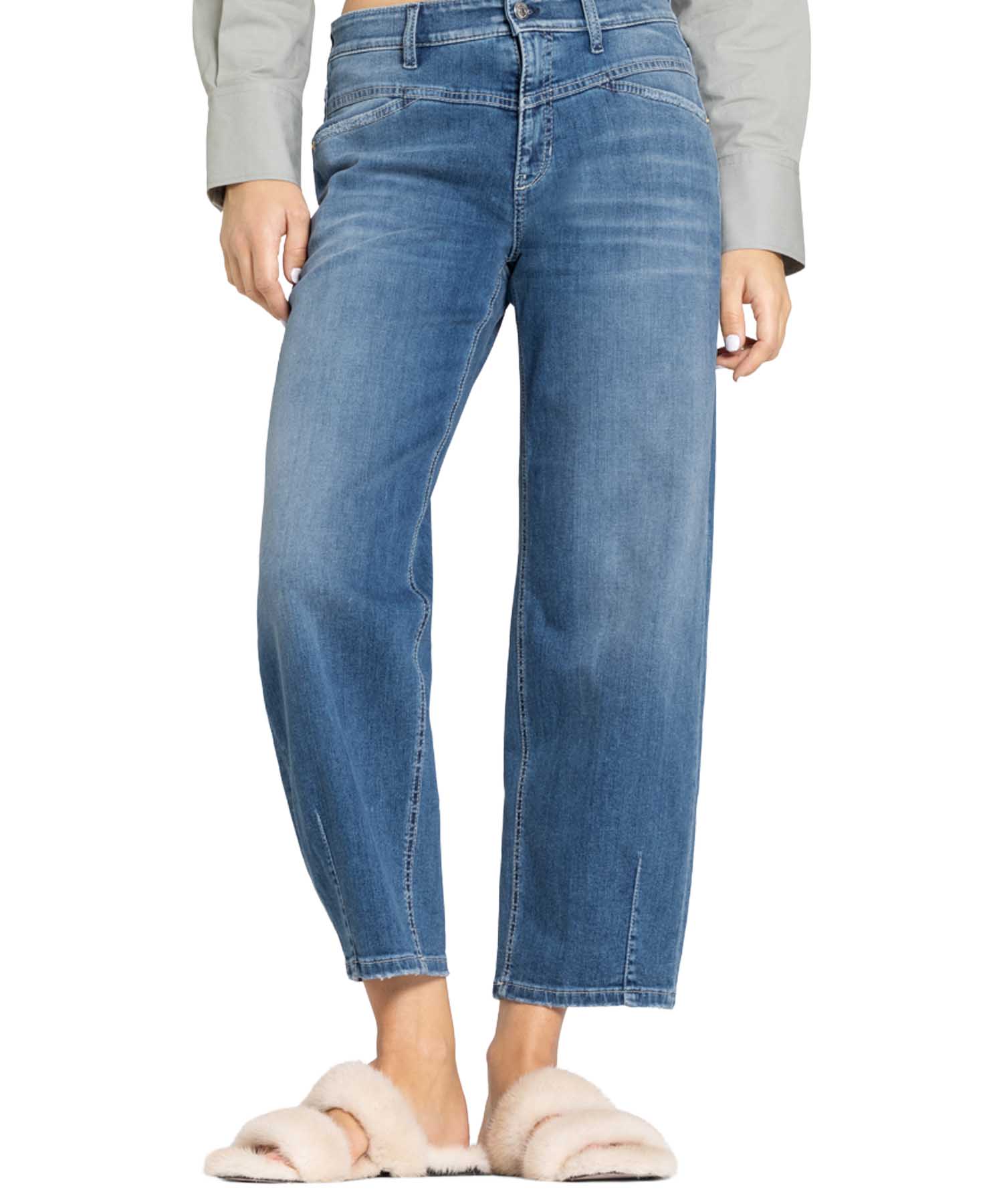 Cambio Jeans Elin Barrel Cropped in med. authentic used | Modehaus Wörmann