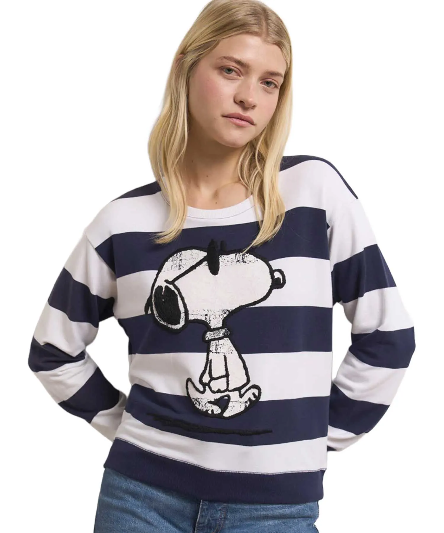 Princess goes Hollywood Snoopy Sweatshirt Blau Gestreift