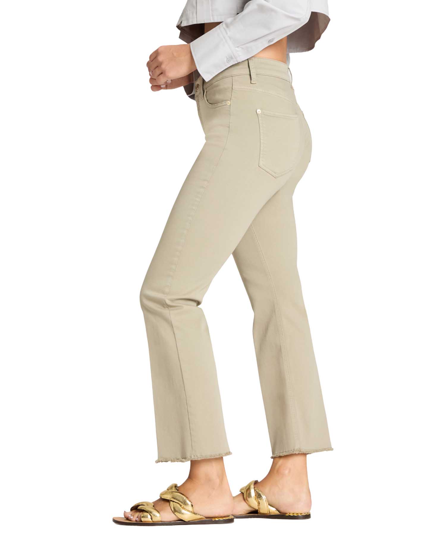 CAMBIO Hose Francesca – Baumwoll-Stretch – Oliv – Länge 28 Inch