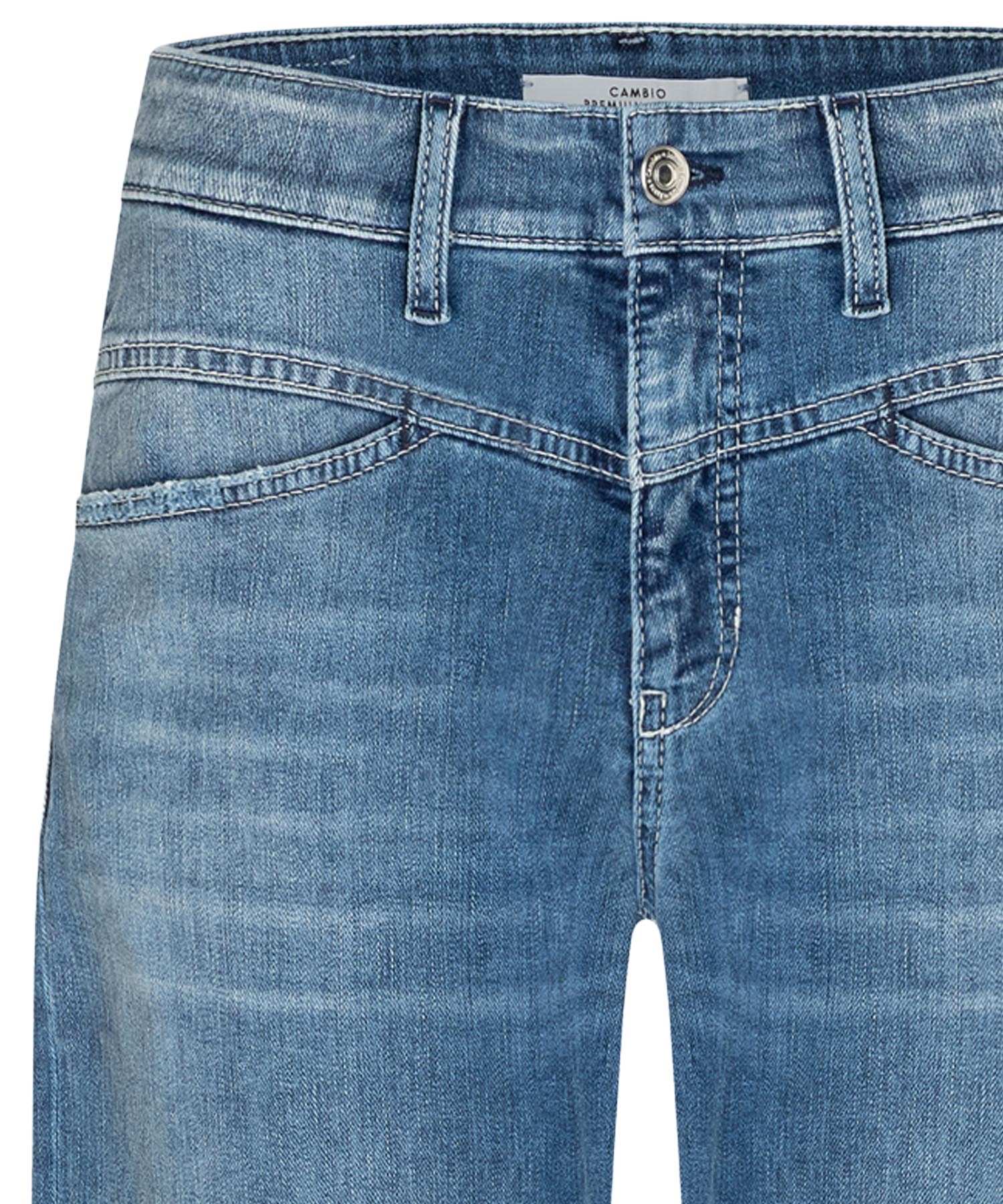 Cambio Jeans Elin |  lässige Jeans für stilvolle Looks in mittelblauer Waschung
