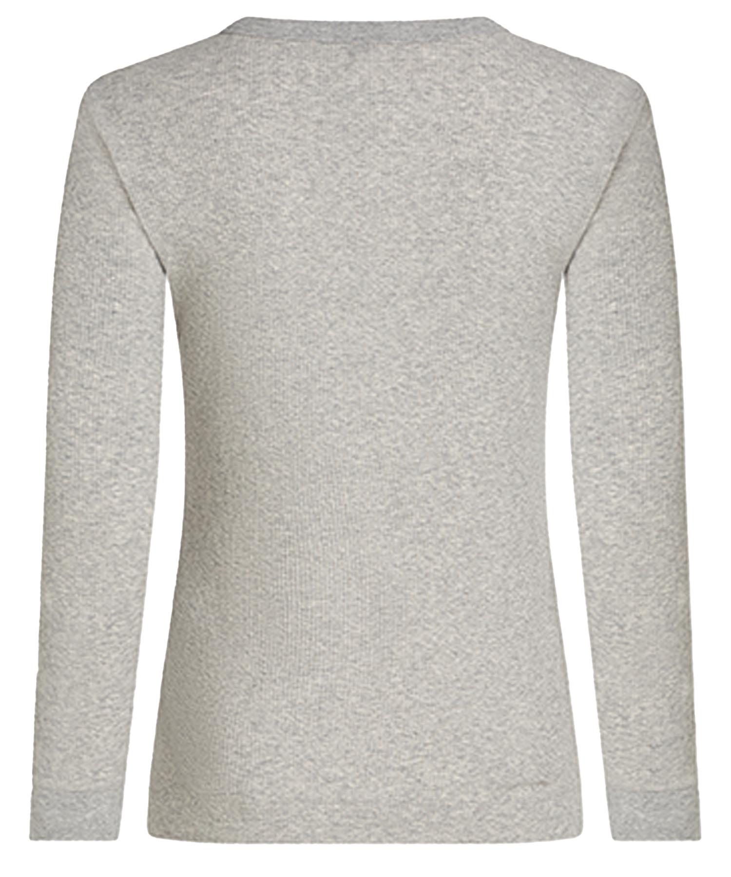 Penn and Ink Shirt in Rippenstruktur mit langem Arm in grau