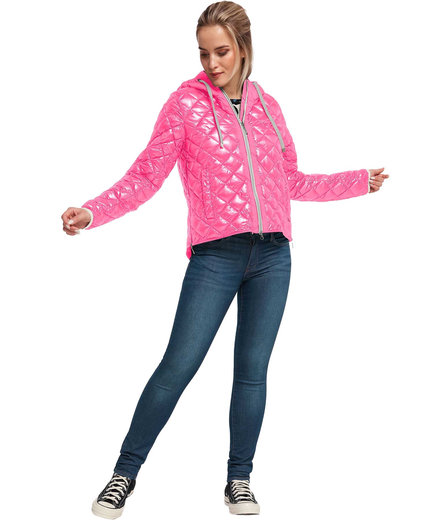 Frieda & Freddies leichte Stepp-Jacke – Fanatic Pink