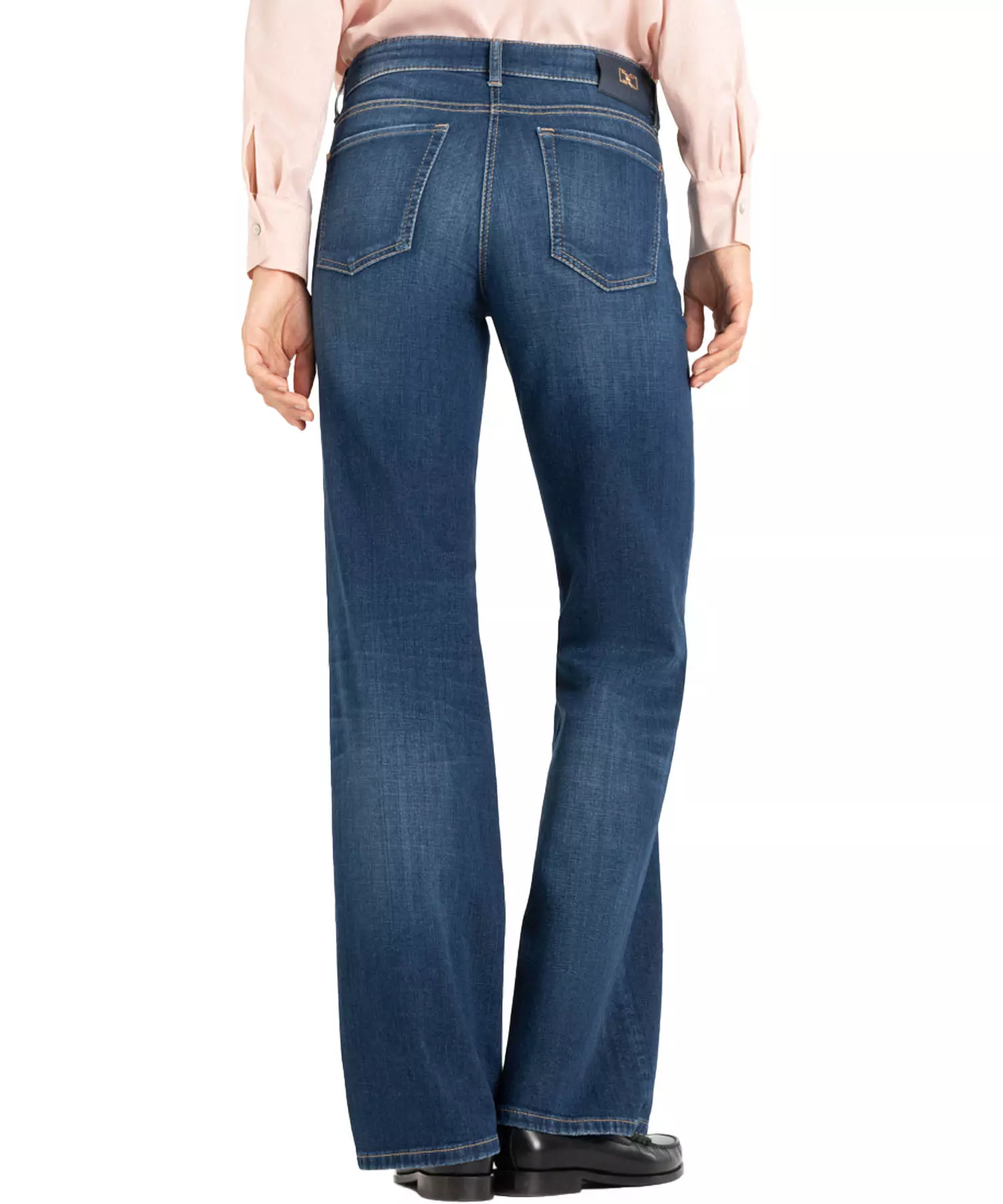 Cambio Jeans Tess |  weite Jeans für stilvolle Looks in dunkler Waschung