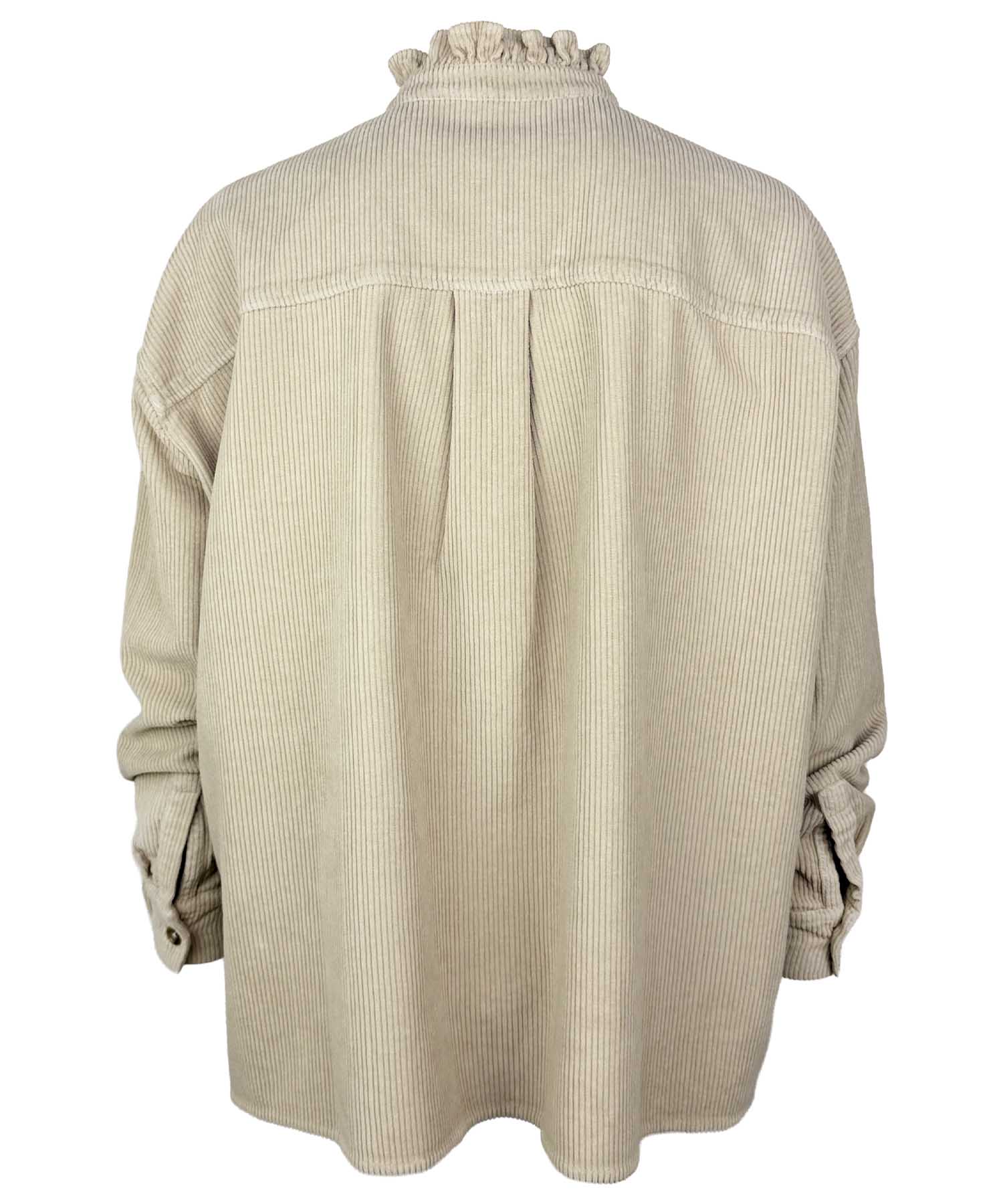Narli Collection Cordbluse im lässigen Oversize-Look