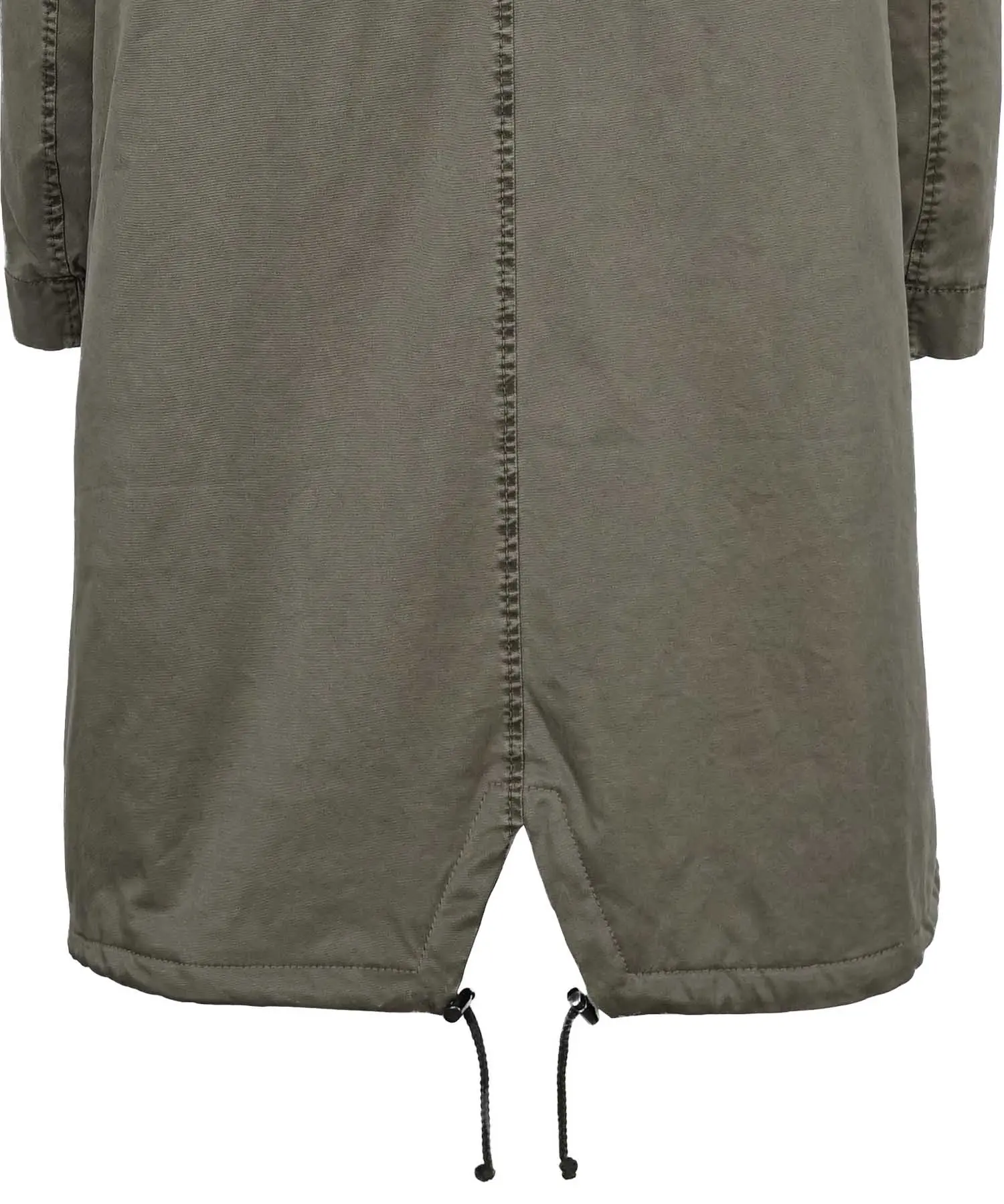 Blonde No. 8 Parka Emma in khaki mit Webpelzbesatz