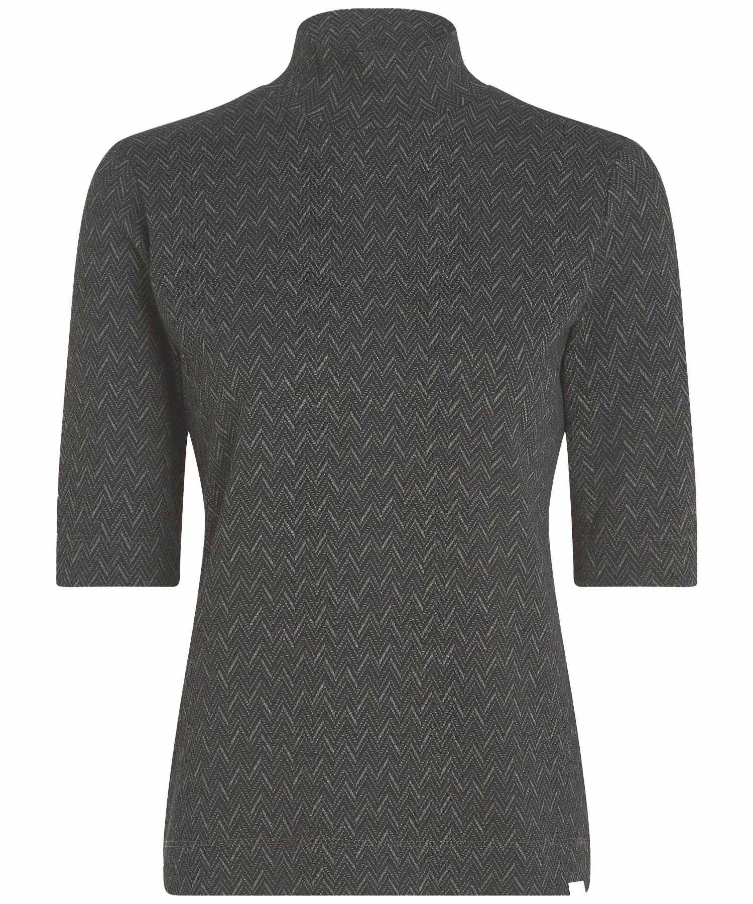 Penn and Ink T-Shirt aus Jersey im Minimuster in schwarz