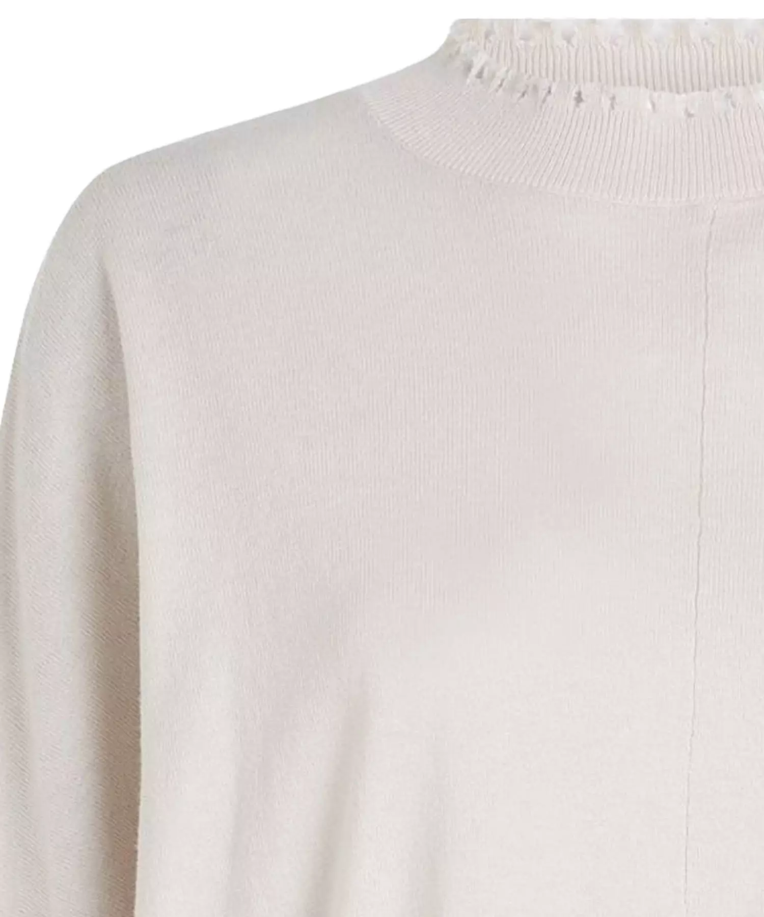 Penn and Ink kurzer Pullover aus Baumwolle in beige