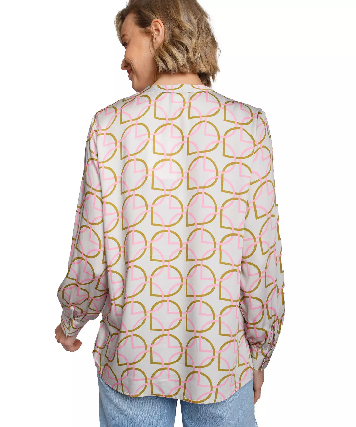 Emily van den Bergh Shirtbluse aus Viskose-Satin