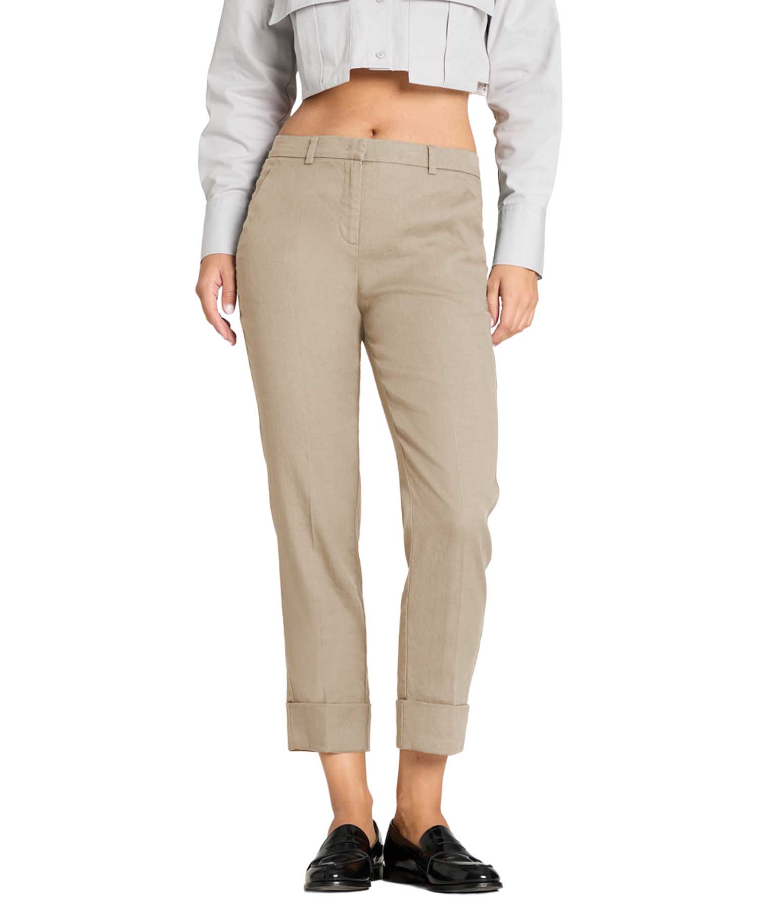 Cambio Hose Krystal – im sommerlichem Leinen-Charakter