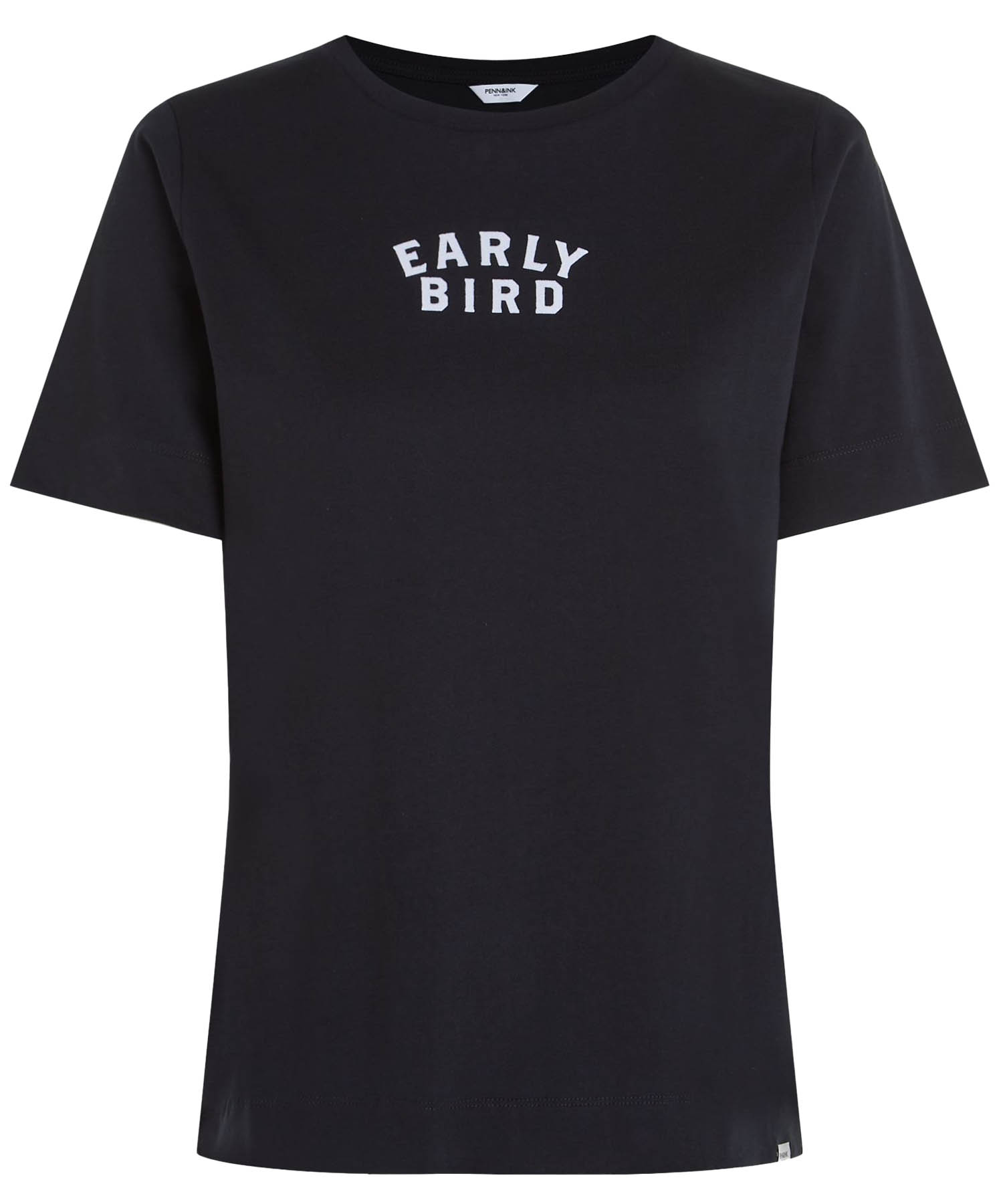 Penn and Ink T-Shirt  Early Bird in navy