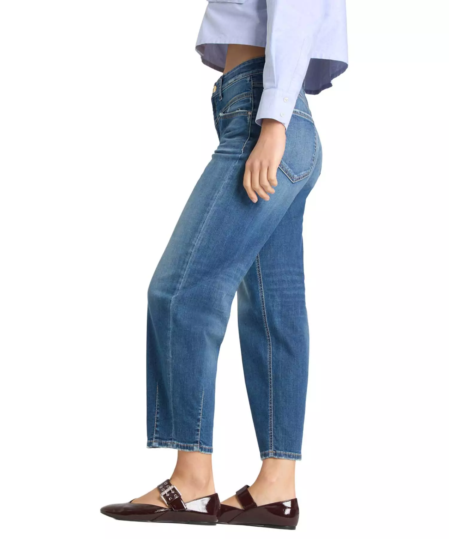 Cambio Jeans Elin im O-Shape | Moderne Damen-Jeans mit Trend-Silhouette