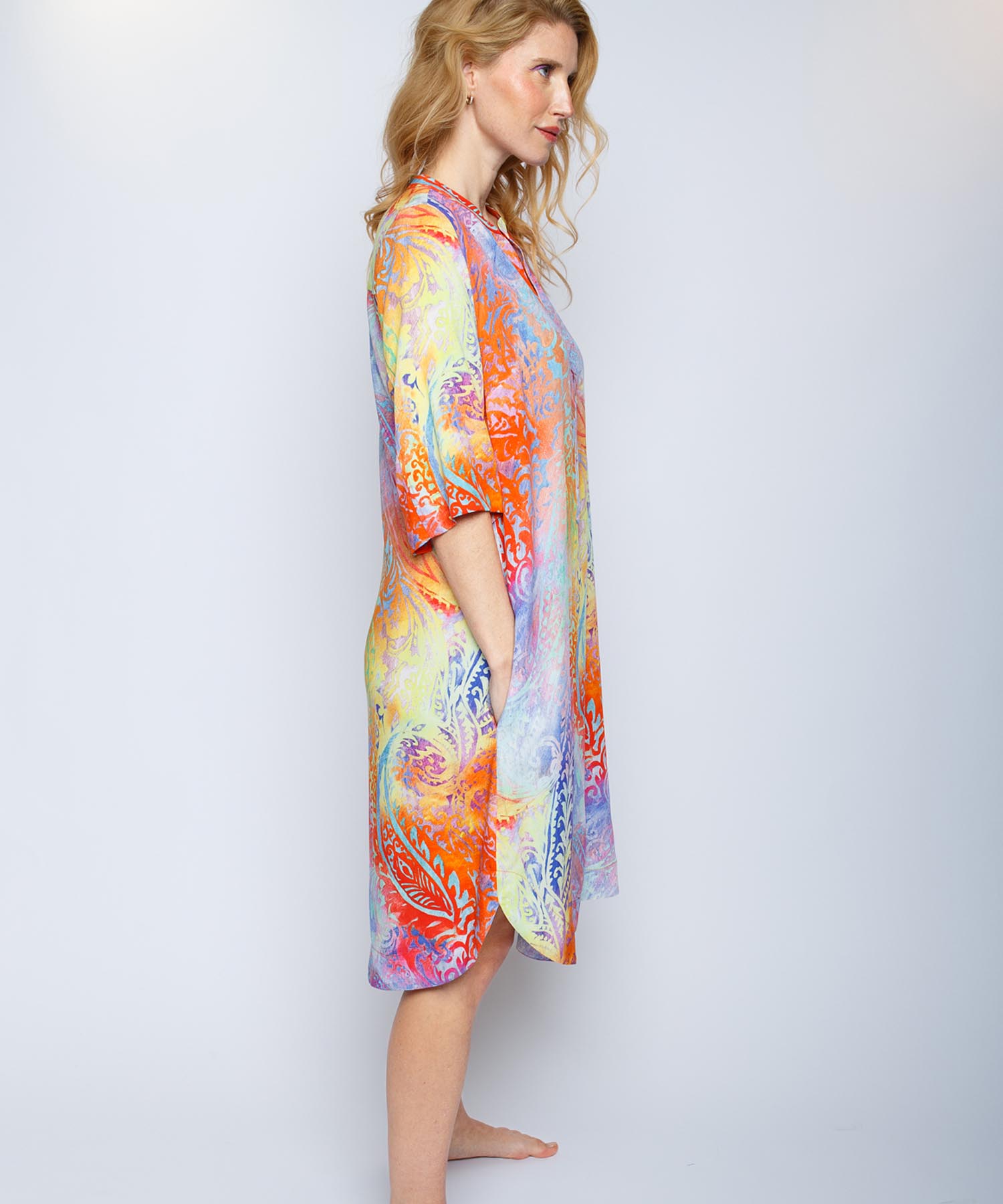 Emily van den Bergh lässiges Sommerkleid in Aquarellfarben