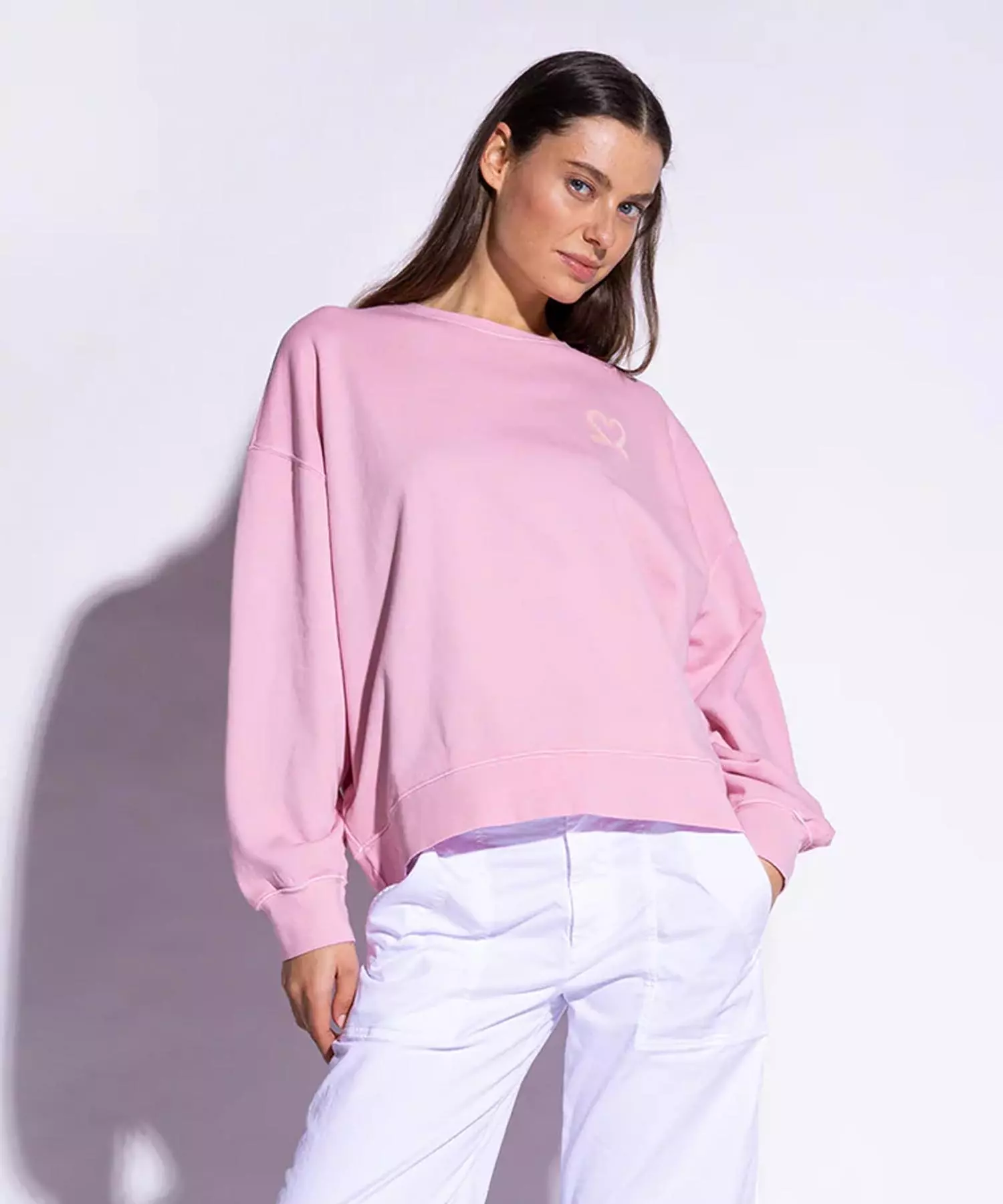 You Too Sweatshirt Tessa aus Baumwolle in rosé