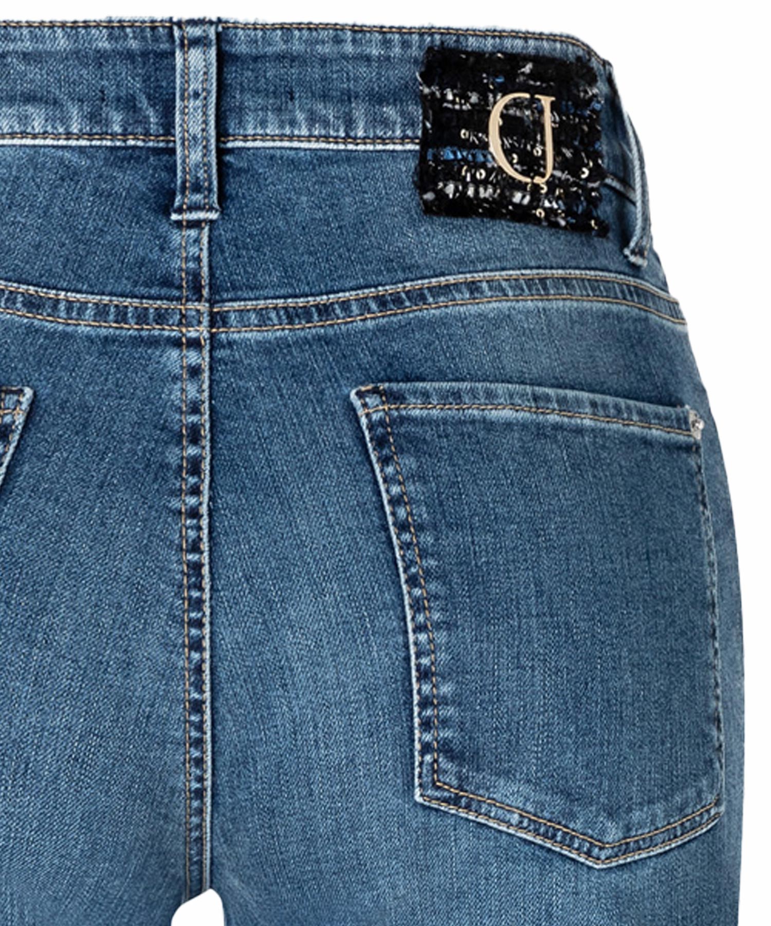 Ausgestellte lange Jeans Aimee von Cambio in blue denim