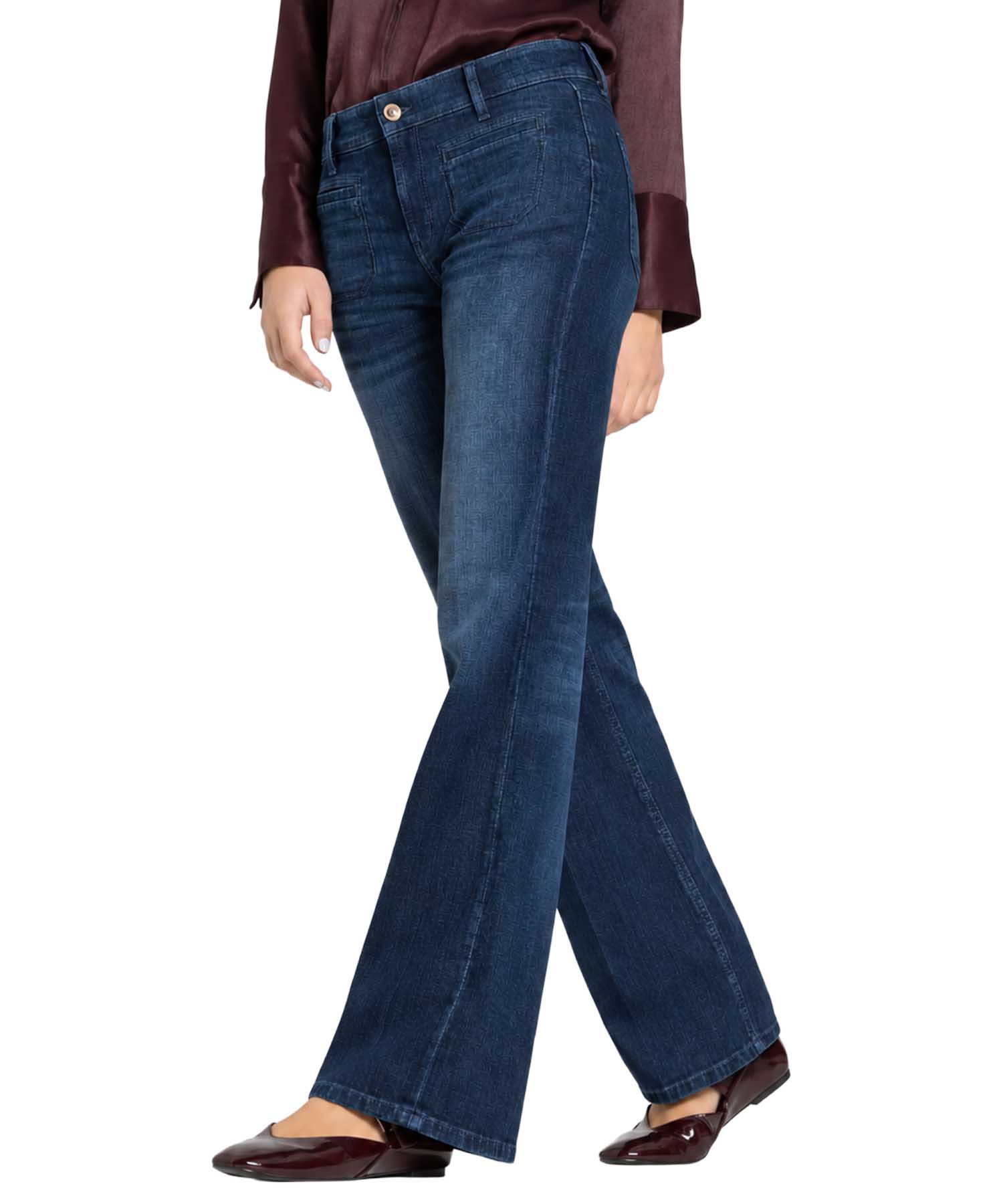 Cambio Jeans TESS Wide Fit in Pure Flow Blue | Modehaus Wörmann