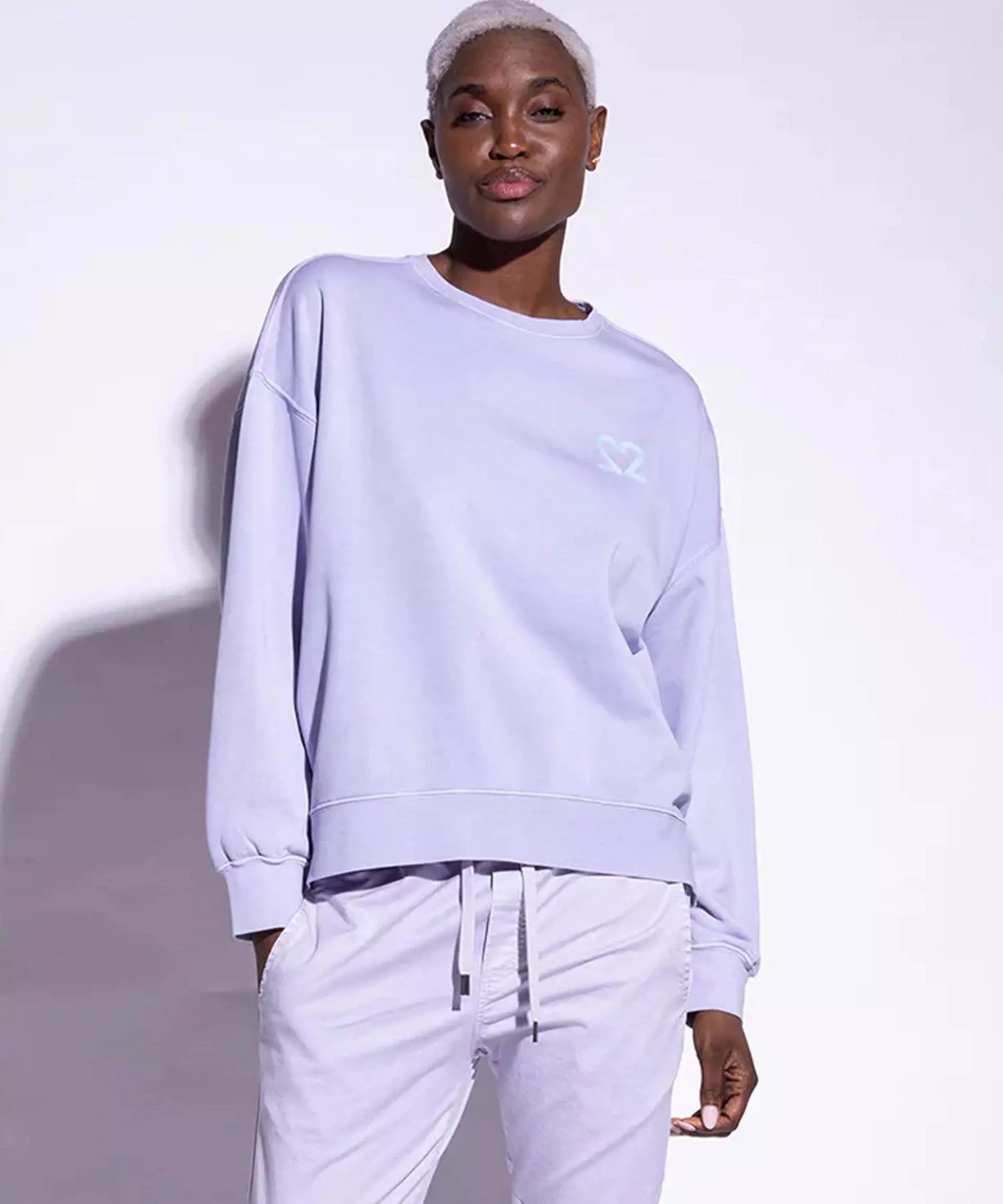 You Too Sweatshirt Tessa aus Baumwolle in lavendel