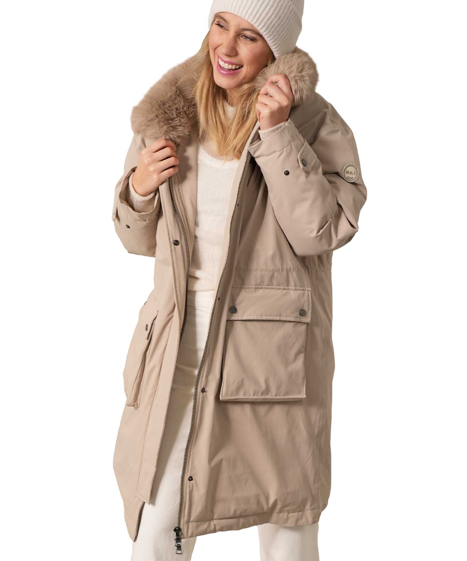 No.1 Como Parka MIRA in Sand | Modehaus Wörmann