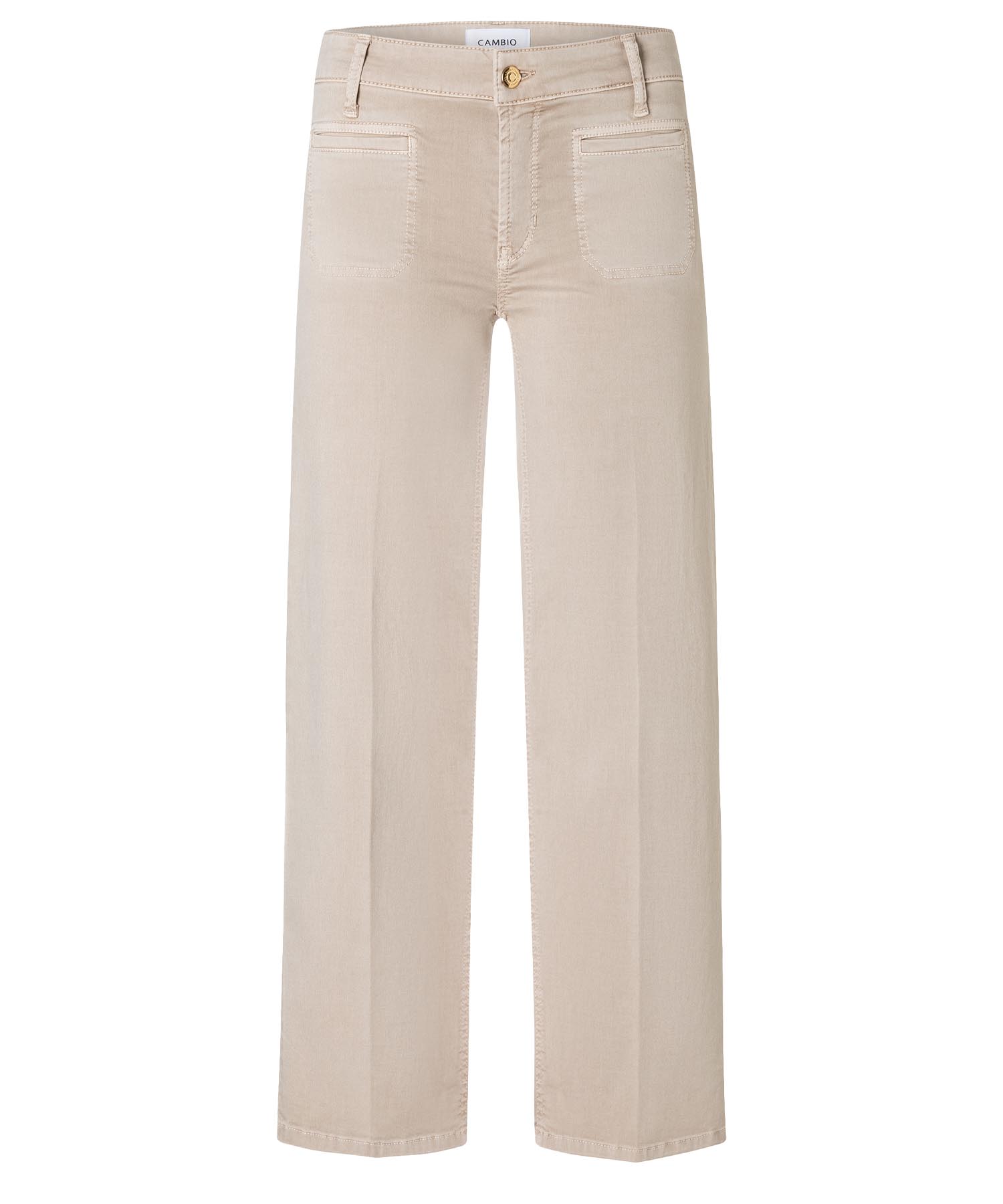 Cambio verkürzte Jeans Tess in sand